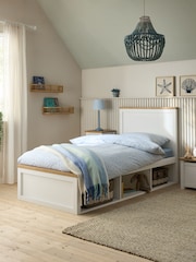 White Malvern Chalk Platform Storage Bed Frame - Image 1 of 5