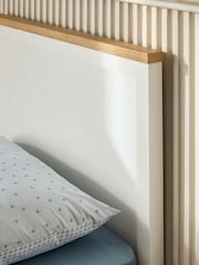 White Malvern Chalk Platform Storage Bed Frame - Image 3 of 5