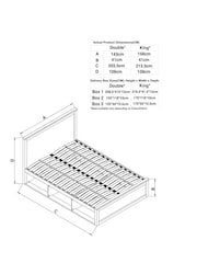 White Malvern Chalk Platform Storage Bed Frame - Image 5 of 5