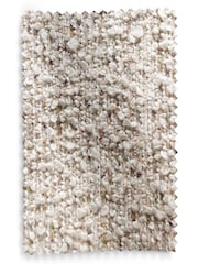 Tweedy Boucle Light Natural Bubble Upholstered Ottoman Blanket Box - Image 7 of 7