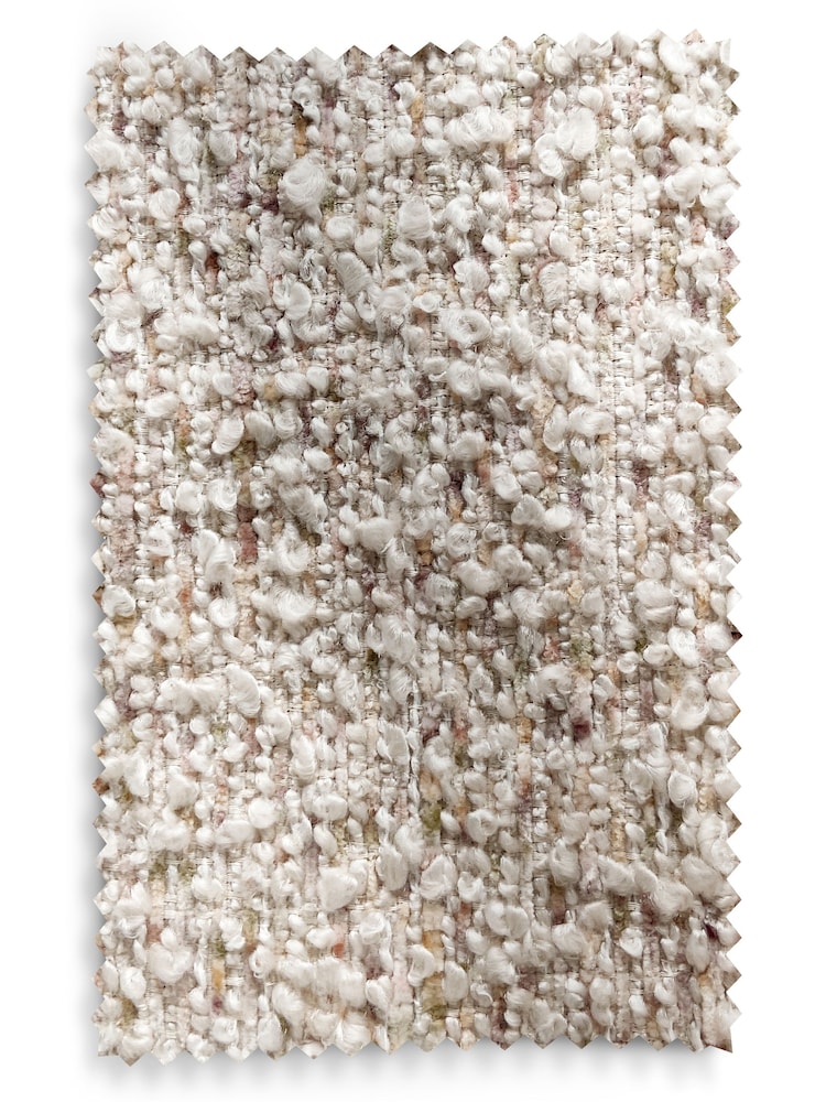 Tweedy Boucle Light Natural Bubble Upholstered Ottoman Blanket Box - Image 7 of 7