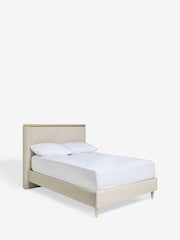 Soft Velvet Pebble Valencia Upholstered Bed Frame - Image 6 of 7