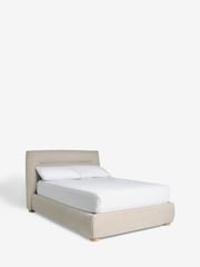 Chunky Texture Dove Grey Colmore Upholstered Ottoman Storage Bed Frame - Image 8 of 9