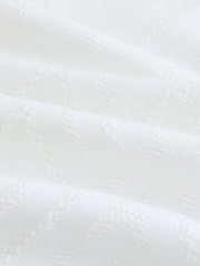 White Texture Short Sleeves Smart Textured Shirt (3-16yrs) - Image 3 of 4
