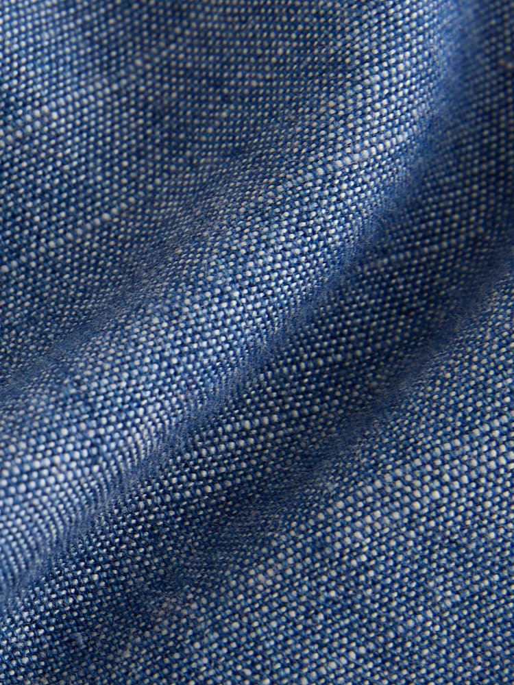 Chambray Blue Short Sleeves Chambray Shirt (3-16yrs) - Image 4 of 4