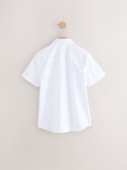 White Short Sleeves Smart Plain Shirt (3-16yrs) - Image 2 of 4