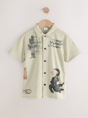 Khaki Camo Short Sleeve Printed Shirt (3-16yrs) - Image 1 of 5