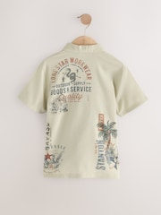 Khaki Camo Short Sleeve Printed Shirt (3-16yrs) - Image 2 of 5