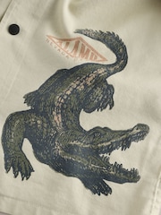 Khaki Camo Short Sleeve Printed Shirt (3-16yrs) - Image 5 of 5