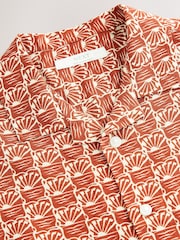 Brown/Orange Short Sleeve Printed Shirt (3-16yrs) - Image 3 of 4