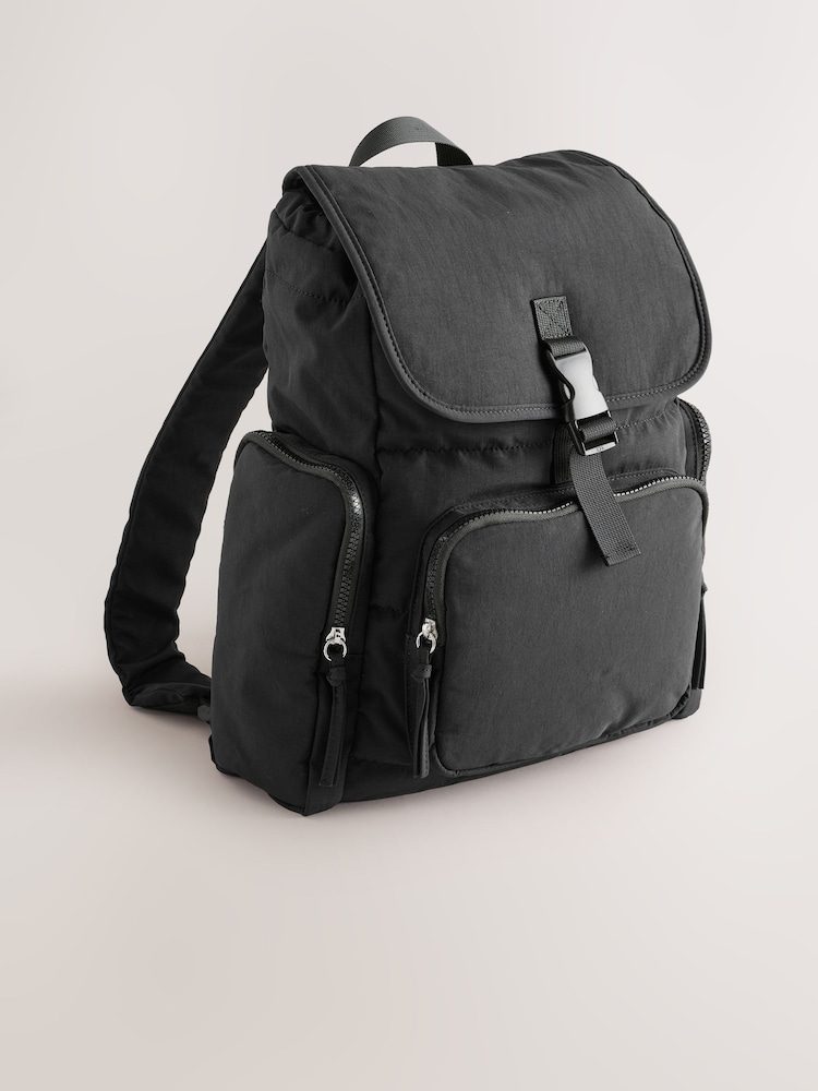 Black Nylon Backpack - Image 3 of 9
