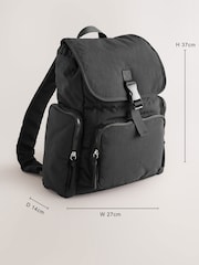 Black Nylon Backpack - Image 4 of 9