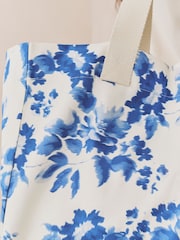 Blue Print Reusable Canvas Bag - Image 3 of 8