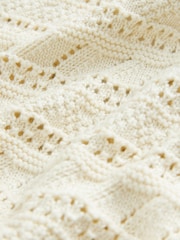Ecru Crochet Occasion Shrug 100% Cotton Cardigan (3mths-16yrs) - Image 4 of 4