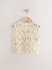 Crudo - Knitted 100% Cotton Waistcoat (3-16yrs) - Imagen 5 de 7