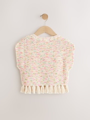 Ecru Knitted Tassle Top (3-16yrs) - Image 6 of 8