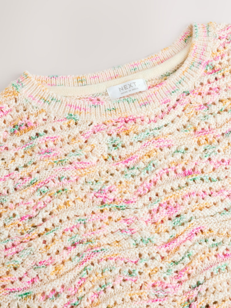 Ecru Knitted Tassle Top (3-16yrs) - Image 7 of 8
