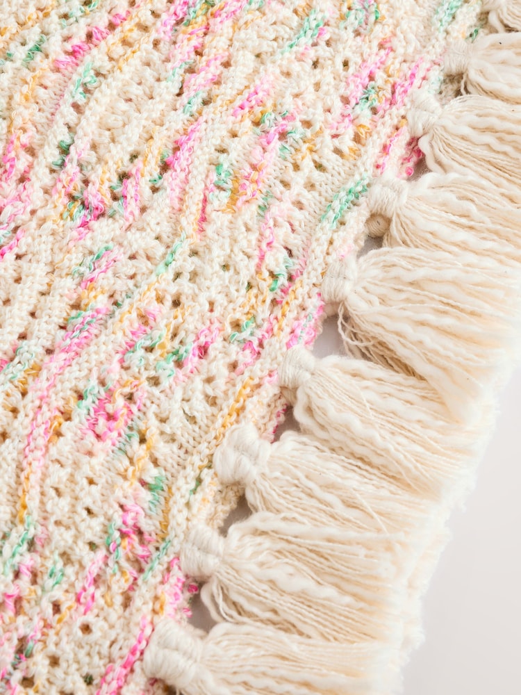 Ecru Knitted Tassle Top (3-16yrs) - Image 8 of 8