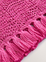 Pink Knitted Tassle Top (3-16yrs) - Image 8 of 8