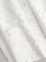 Whistles Ivory Kids Broderie 100% Cotton Top - Image 2 of 2