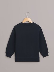 Whistles Blue Monster 100% Cotton Sweatshirt - Image 2 of 3
