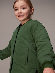 Whistles Khaki Kids Frida Quilted Coat - Image 4 of 5