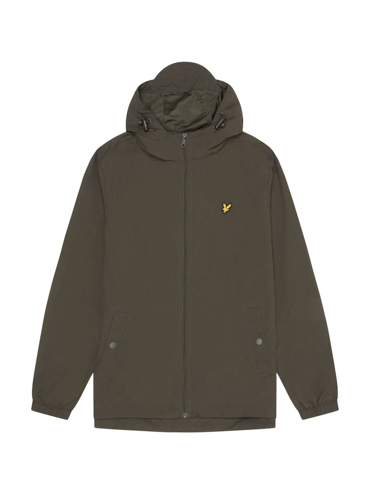 Lyle & Scott Green Zip Through Hooded Jacket - Image 5 of 5