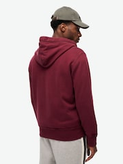 Superdry Red 100% Cotton Vintage Athletic Zip Hoodie - Image 2 of 5