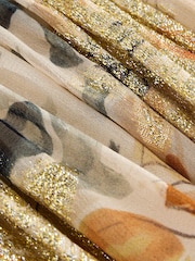 Cream Sparkle Drop Waist Maxi Skirt - Image 8 of 8