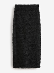 Black Textured Column Skirt - Image 6 of 8