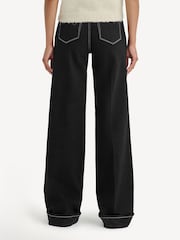 Paige Sasha Wide Cuff Black Jeans - Image 2 of 6
