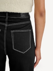 Paige Sasha Wide Cuff Black Jeans - Image 5 of 6