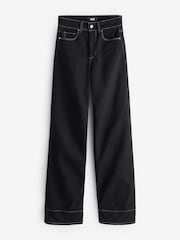 Paige Sasha Wide Cuff Black Jeans - Image 6 of 6