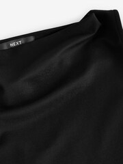 Black Cowl Neck Sleeveless Top - Image 8 of 8