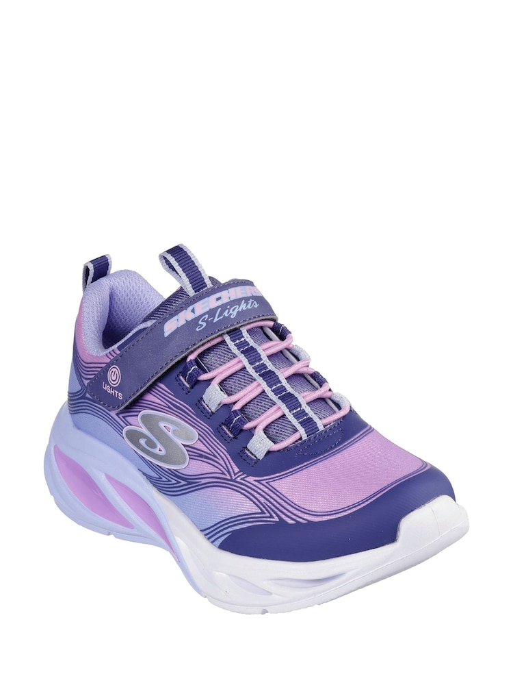 Skechers Blue Cosmic Glow Trainers - Image 2 of 2