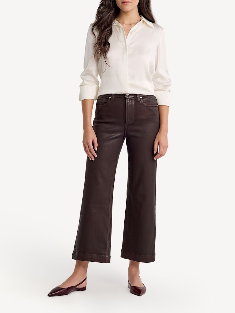 Paige Anessa High Waisted Wide Leg Jeans - Image 1 of 5 Paige Anessa High Waisted Wide Leg Jeans - Image 1 of 5