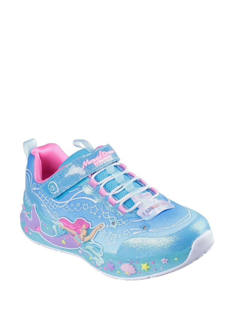Skechers Blue Mermaid Dreams Trainers - Image 3 of 5