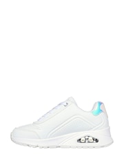 Skechers White Girls Uno Lite Easy Zip Trainers - Image 2 of 5