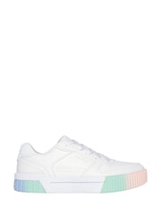 Skechers White Jade Ivory Satin Shoes - Image 1 of 5