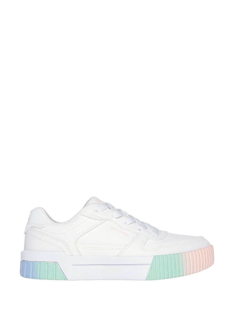 Skechers White Jade Ivory Satin Shoes - Image 1 of 5