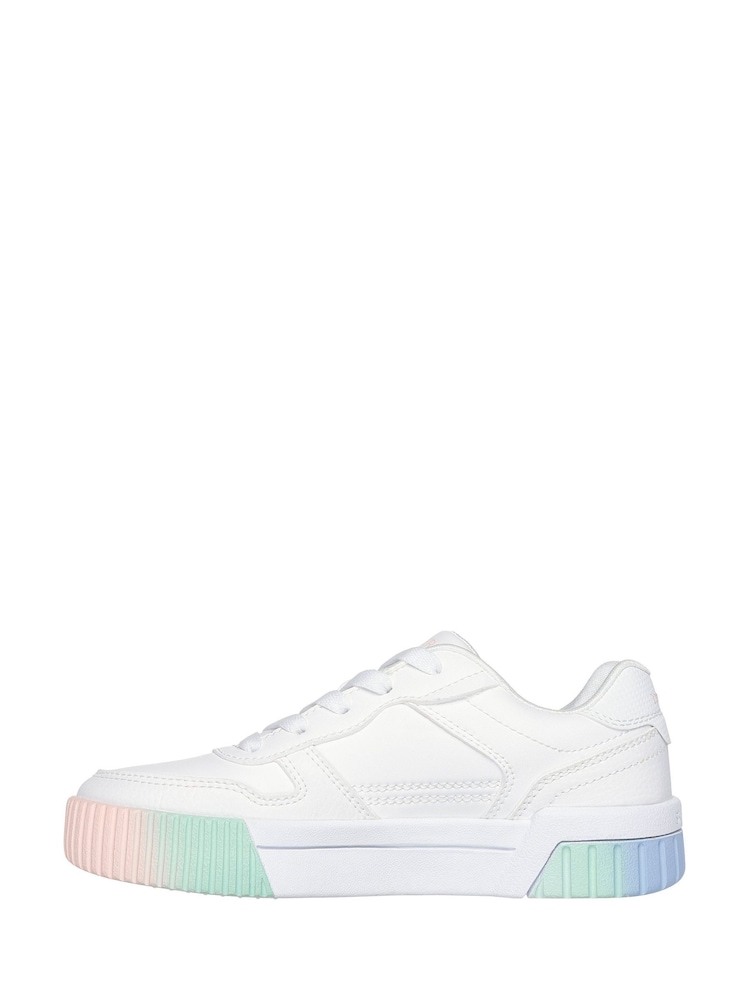 Skechers White Jade Ivory Satin Shoes - Image 2 of 5