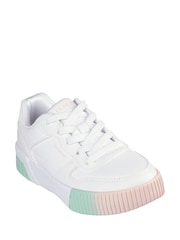 Skechers White Jade Ivory Satin Shoes - Image 3 of 5