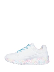 Skechers White Uno Lite Easy Zip Trainers - Image 2 of 5
