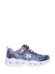 Azul - Skechers Heart Lights Boogie Love Trainers - Imagen 1 de 3