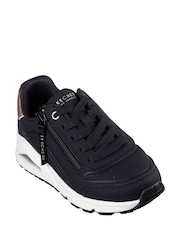 Negro - Zapatillas de deporte para niña Uno Lite Easy Zip de Skechers - Imagen 3 de 5
