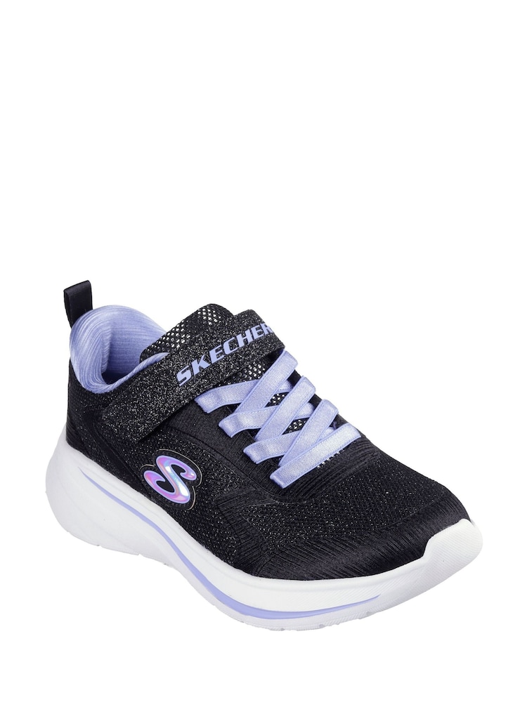 Skechers Black WAVE 92 Trainers - Image 3 of 5