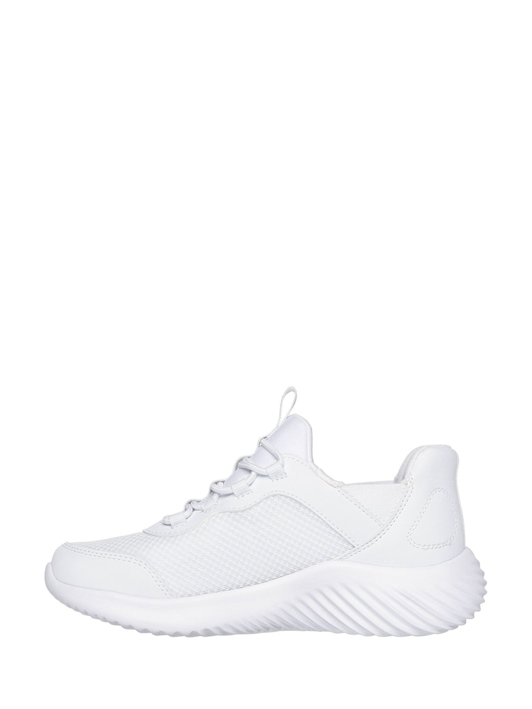 Skechers White Bounder Brisk-Burst Trainers - Image 2 of 5