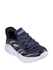 Skechers Blue Slip-Ins Meteor Lights Brisk Beams Trainers - Image 2 of 3