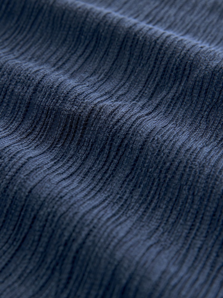 Azul marino - Blusa de manga larga de murciélago con diseño texturizado - Imagen 6 de 6 Azul marino - Blusa de manga larga de murciélago con diseño texturizado - Imagen 6 de 6
