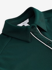 Green Crepe Three Quarter Sleeve Shirt - Image 5 of 6
